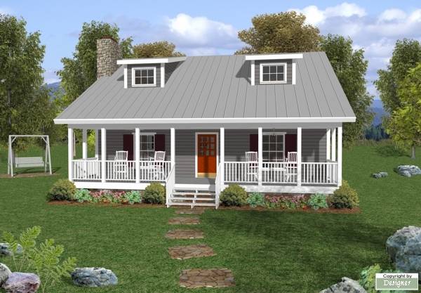 House Plan 6619: One Story House Plans with Porch